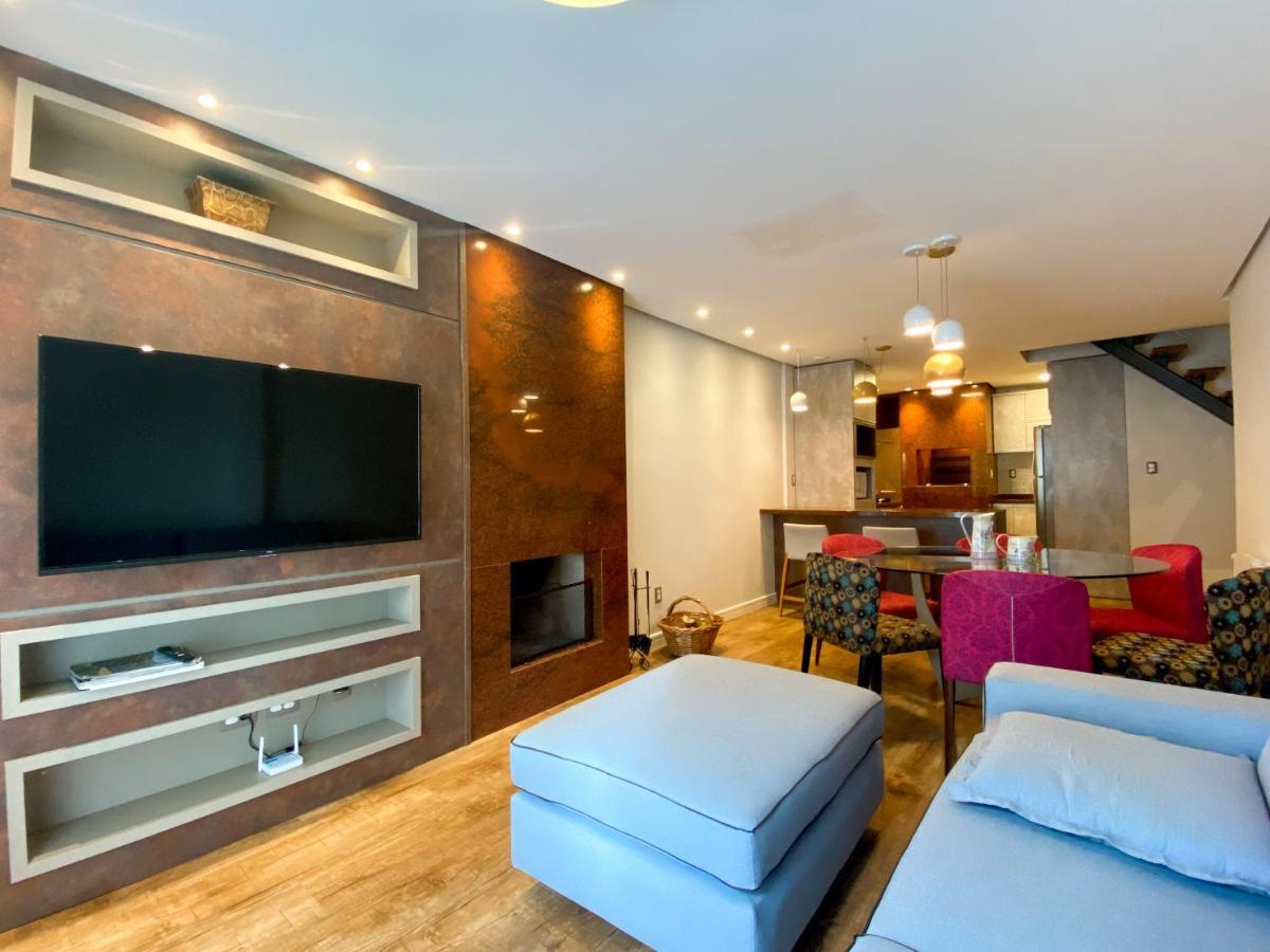 Duplex Com 03 Suites Em Gramado Bagian luar foto